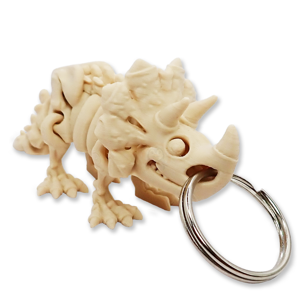 Přívěsek na klíče Kostra Triceratops s očima