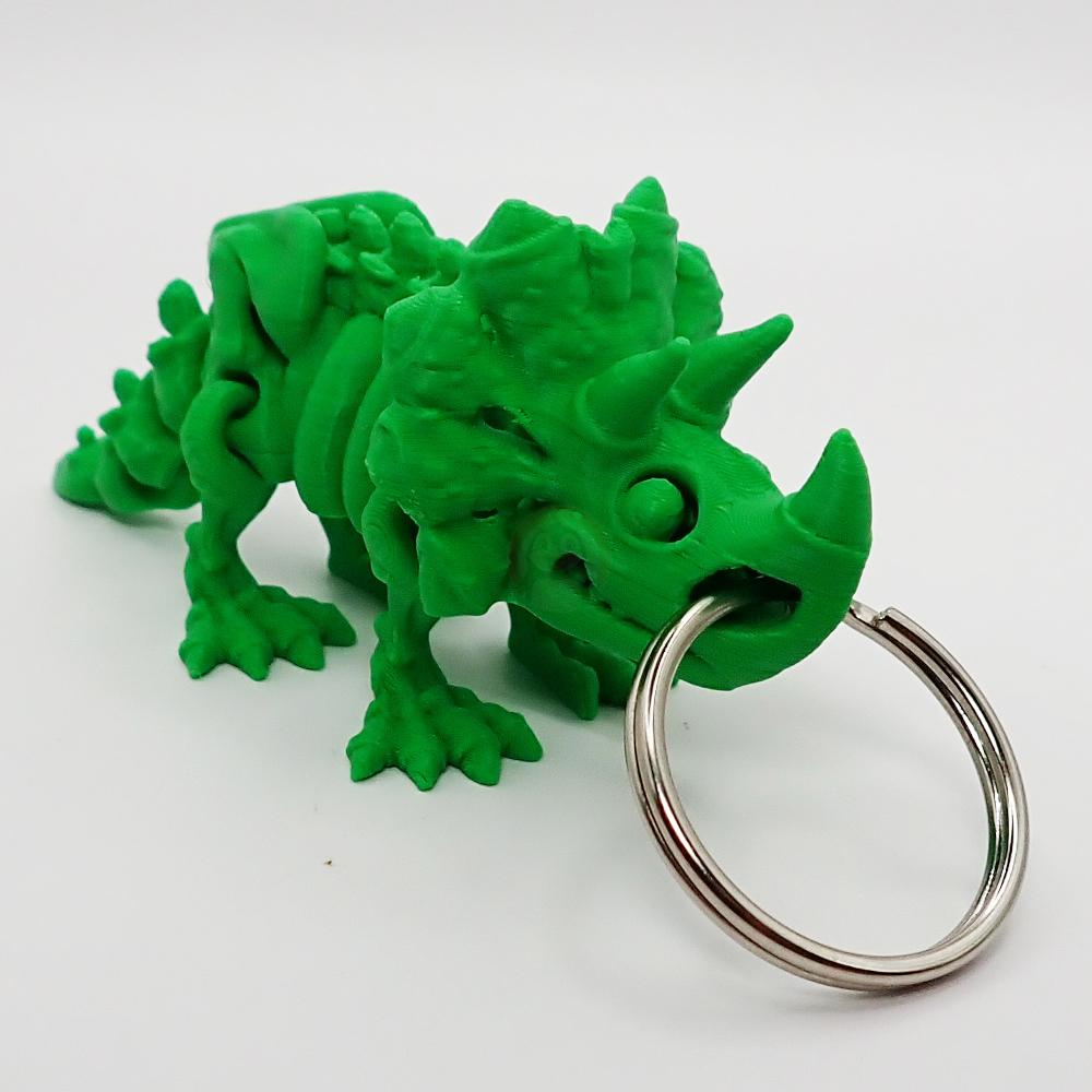 Přívěsek na klíče Kostra Triceratops s očima
