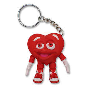 Přívěsek na klíče Srdce Herbert