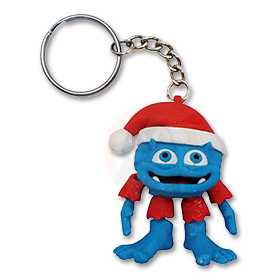 Přívěsek na klíče Baby Yeti Vánoční