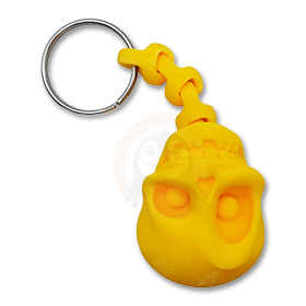 Přívěsek na klíče Lebka páteř