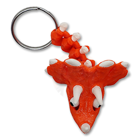 Přívěsek na klíče Triceratops s očima