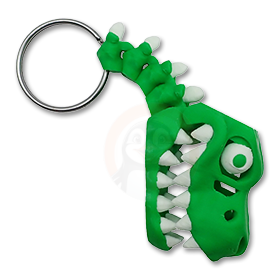 Přívěsek na klíče Tyranosaurus s očima