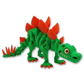 Kostra Stegosaura s očima