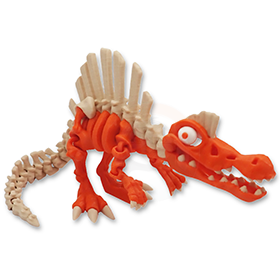 Kostra Spinosaura s očima