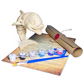 Delfín - Kreativní 3D Omalovánka