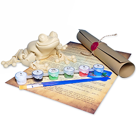 Žabka - Kreativní 3D Omalovánka