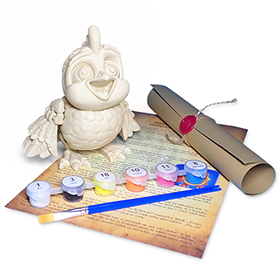 Kuřátko - Kreativní 3D Omalovánka