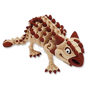 Kostra Ankylosaura s očima