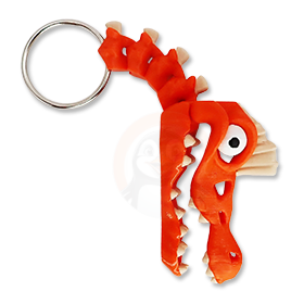 Přívěsek na klíče Spinosaurus s očima