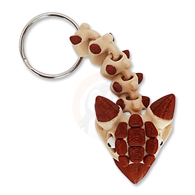 Přívěsek na klíče Ankylosaurus s očima