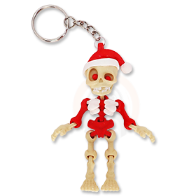 Přívěsek na klíče Vánoční kostlivec