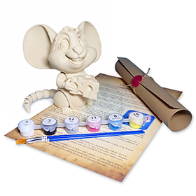 Myška - Kreativní 3D Omalovánka