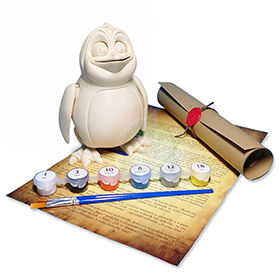 Tučňák - Kreativní 3D Omalovánka