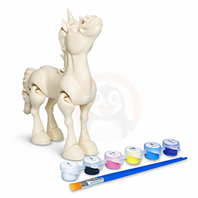 Jednorožec - Kreativní 3D Omalovánka