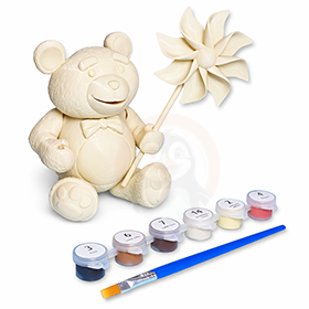 Medvídek kluk - Kreativní 3D Omalovánka