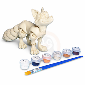 Liška - Kreativní 3D Omalovánka