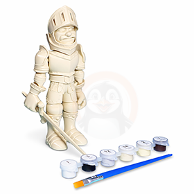 Rytíř - Kreativní 3D Omalovánka