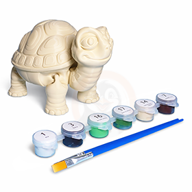 Želva obrovská s tajnou skrýší - Kreativní 3D Omalovánka
