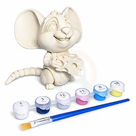 Myška - Kreativní 3D Omalovánka