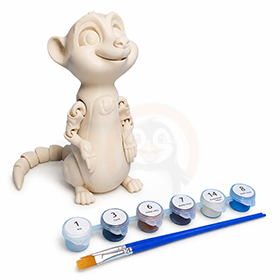 Surikata - Kreativní 3D Omalovánka