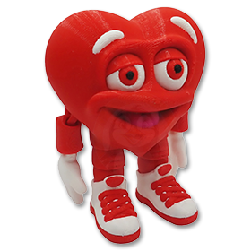 Srdce Herbert s nápisem "BE MINE"