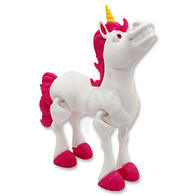 Jednorožec s otevřenými ústy