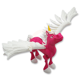 Okřídlený jednorožec se zavřenými ústy