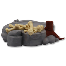 Stojan ke kostře Tyrannosaura