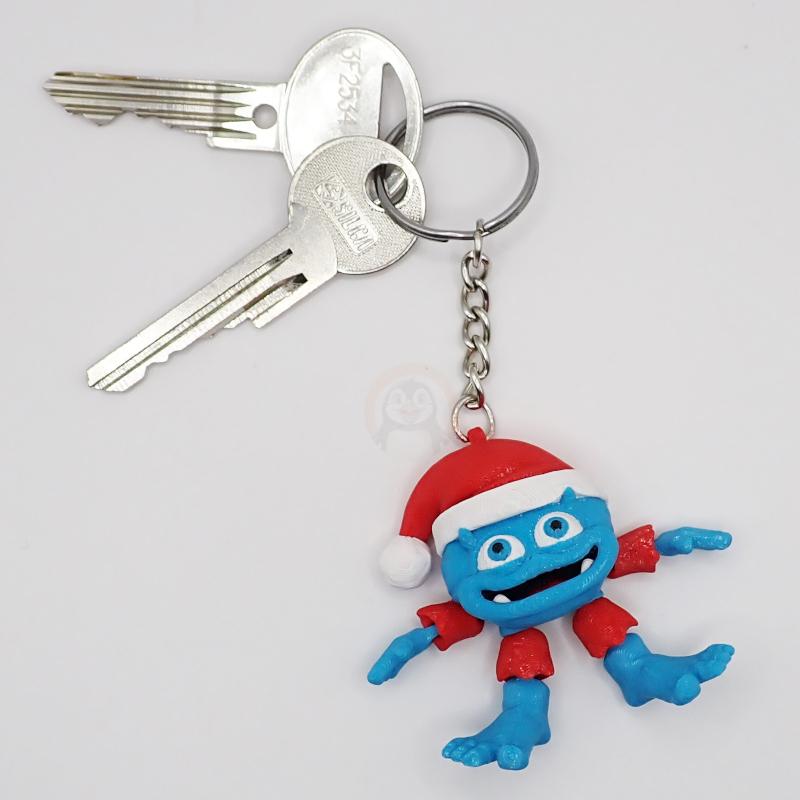 Přívěsek na klíče Baby Yeti Vánoční