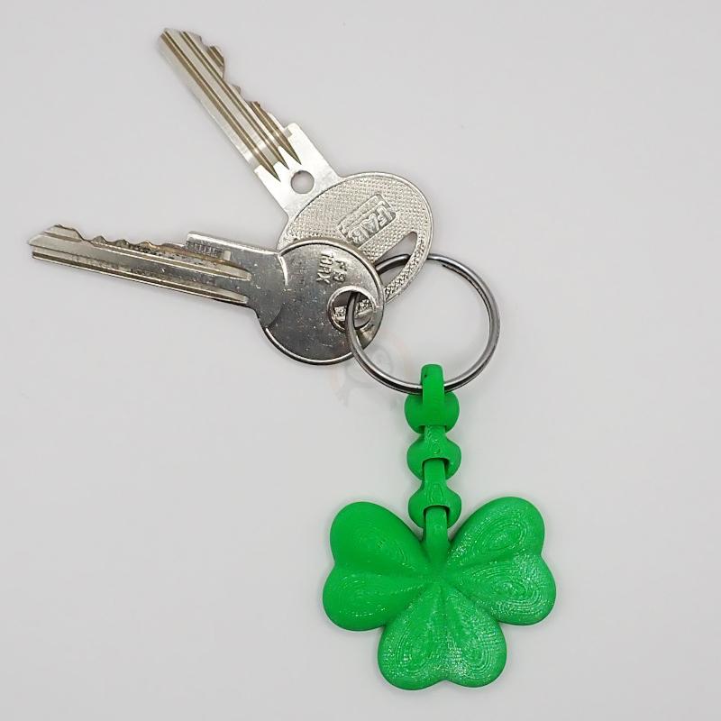 Přívěsek na klíče Čtyřlístek