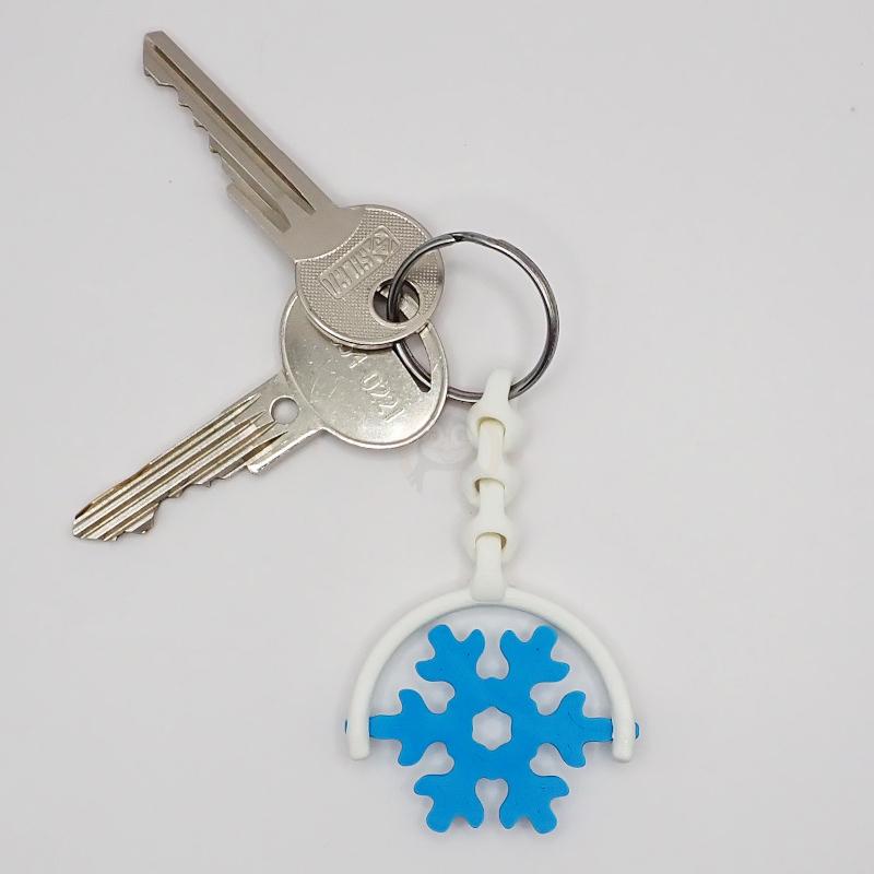 Přívěsek na klíče Vločka