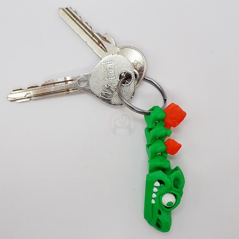 Přívěsek na klíče Stegosaurus s očima