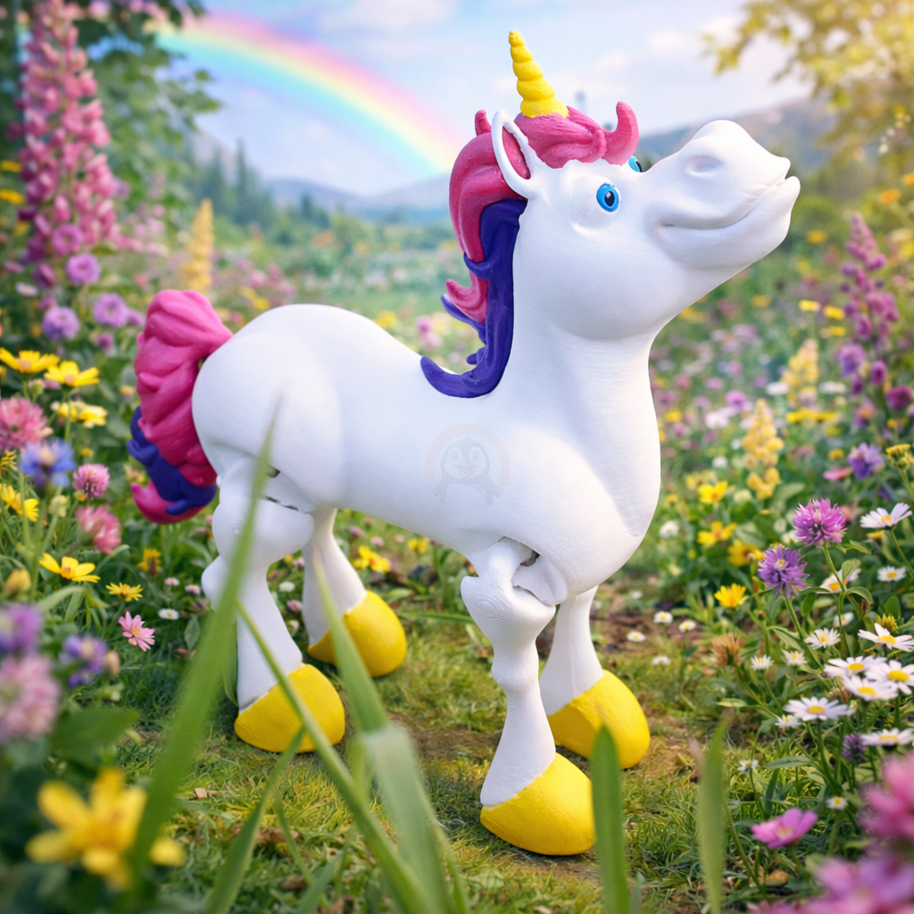 Jednorožec - Kreativní 3D Omalovánka