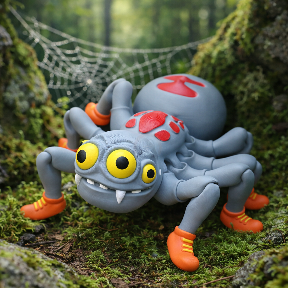 Pavouk - Kreativní 3D Omalovánka s pohádkou