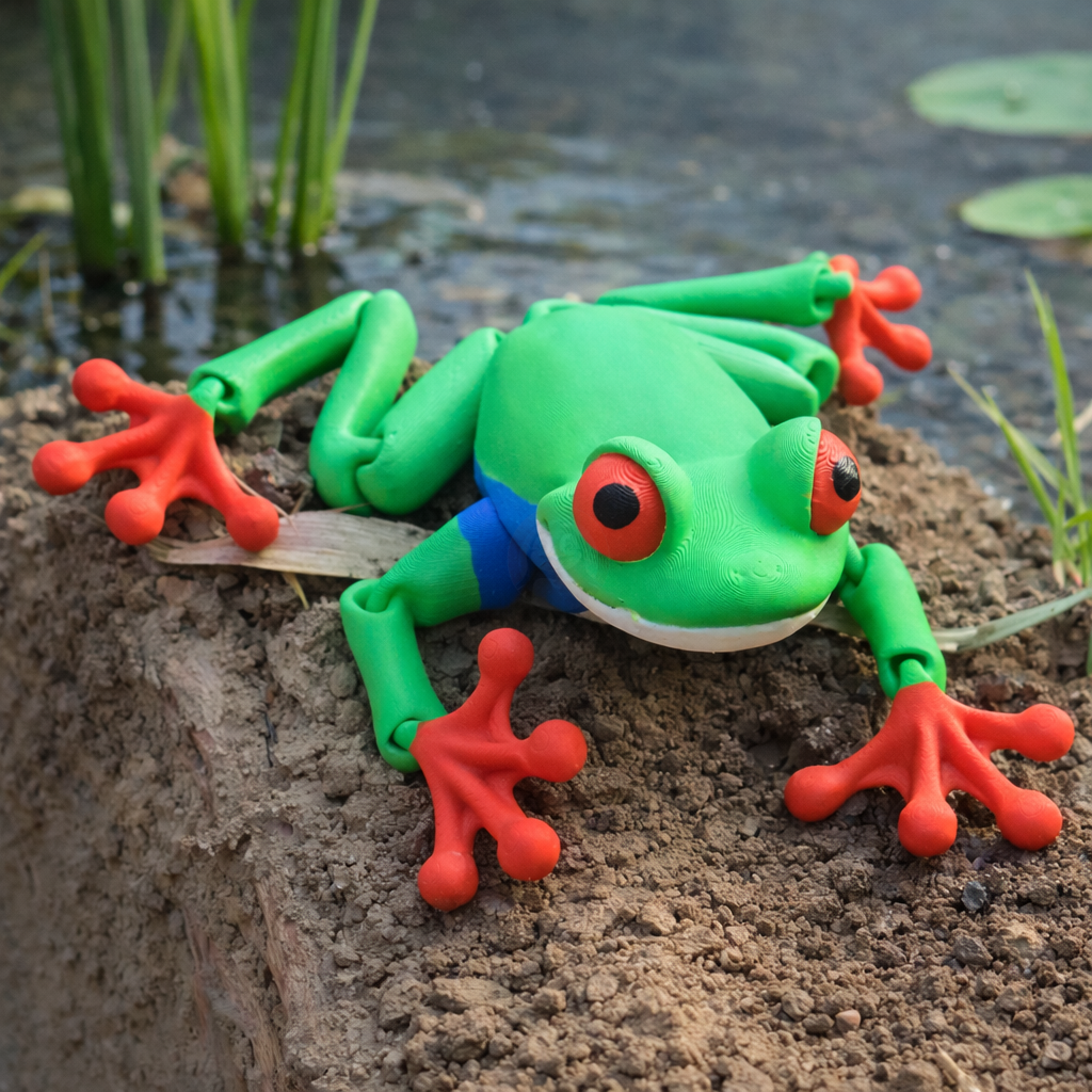 Žabka - Kreativní 3D Omalovánka