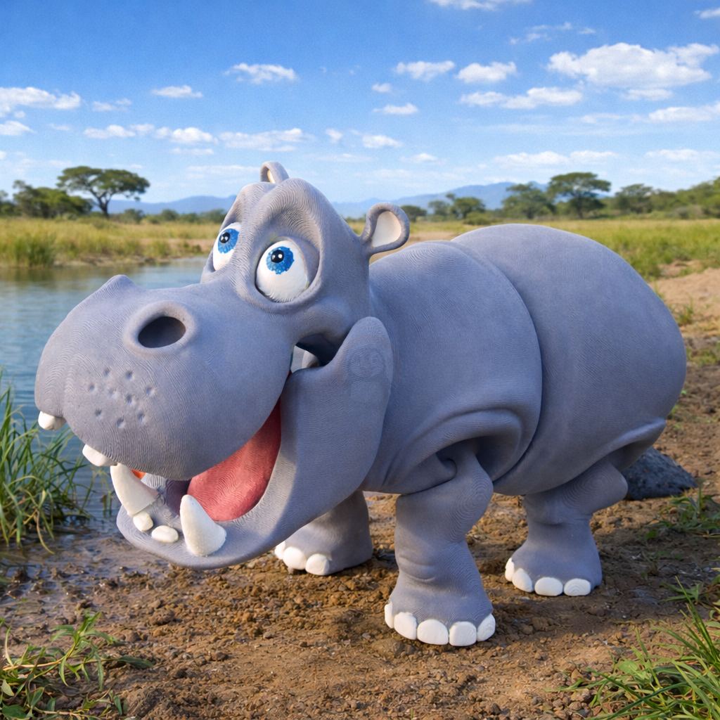 Hroch - Kreativní 3D Omalovánka