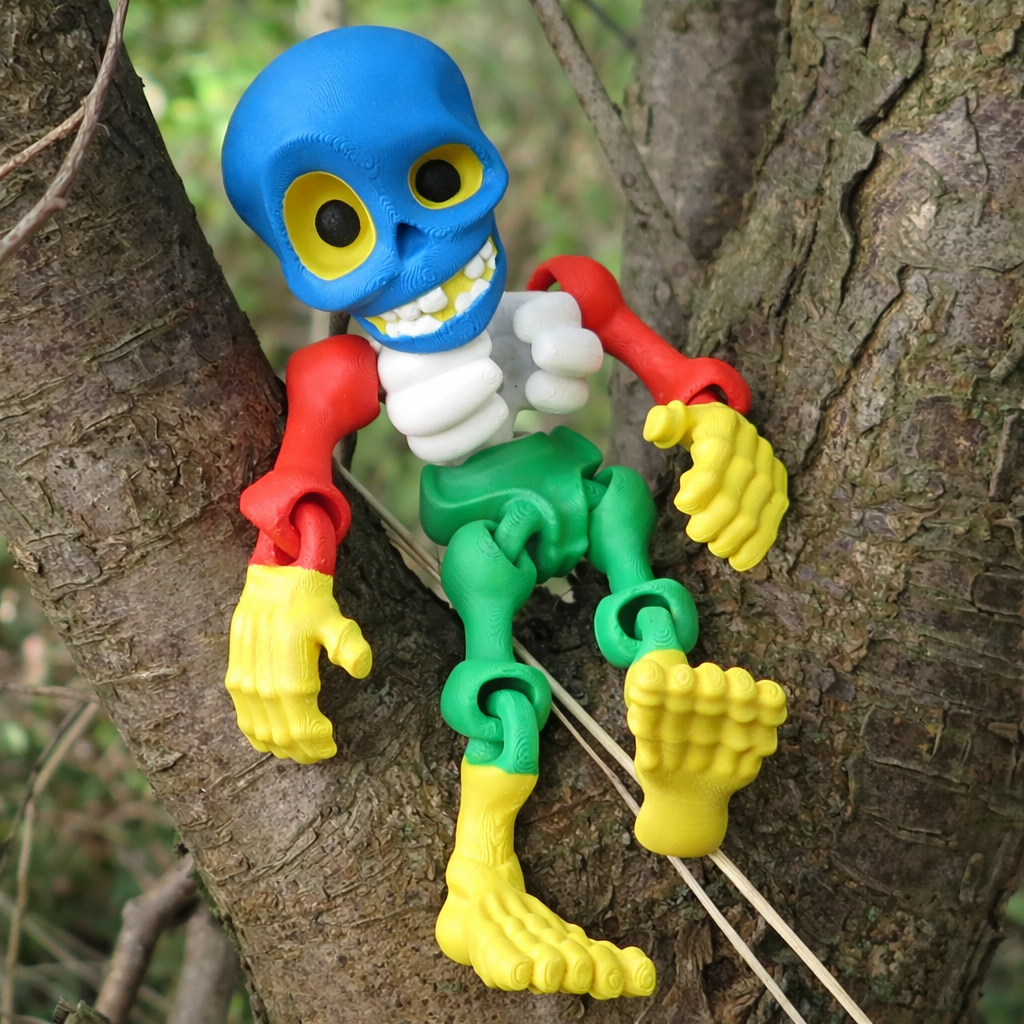 Kostlivec - Kreativní 3D Omalovánka