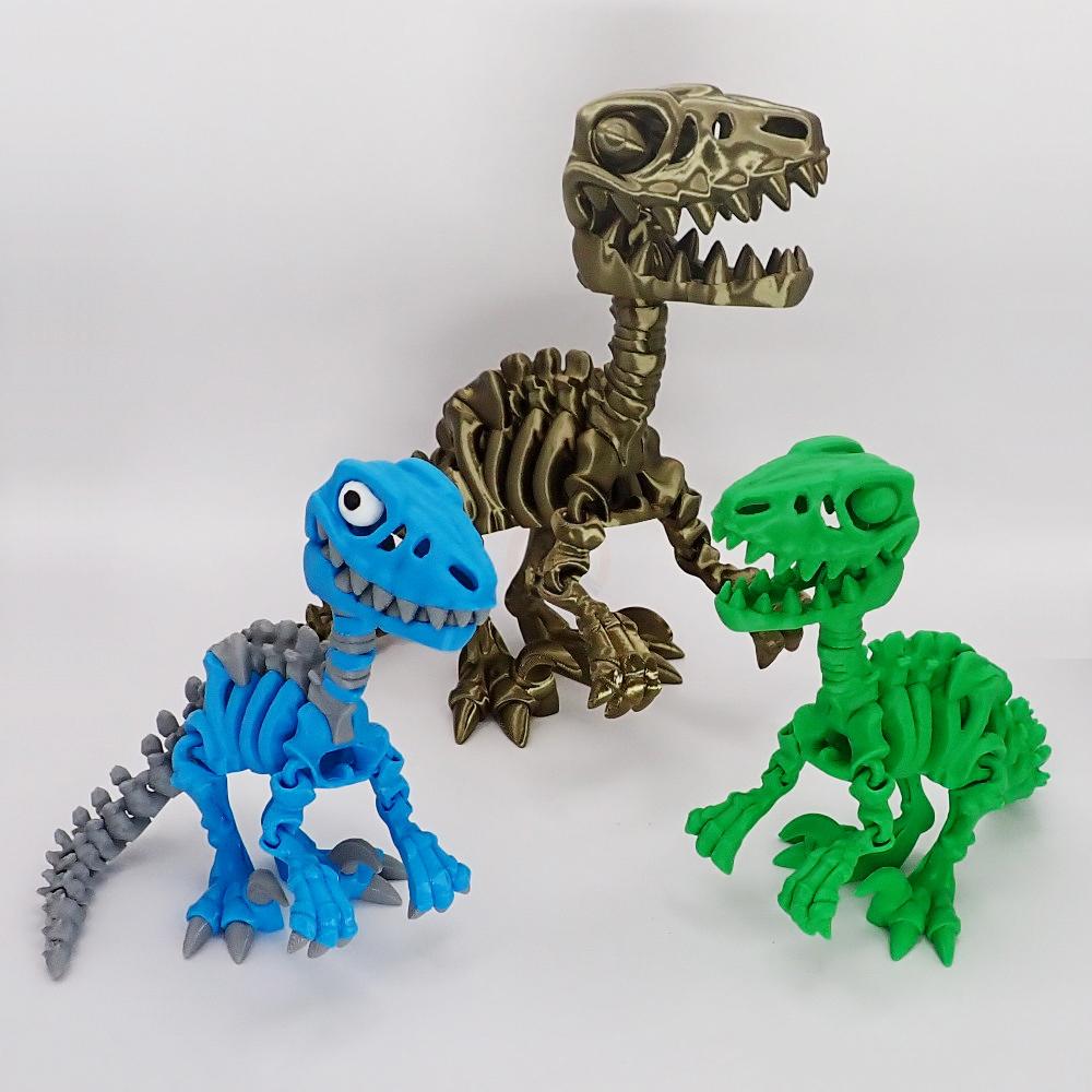 Kostra Raptora s očima