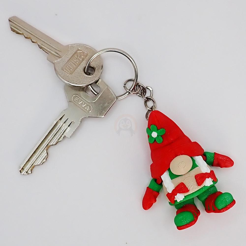 Přívěsek na klíče Skřítek žena