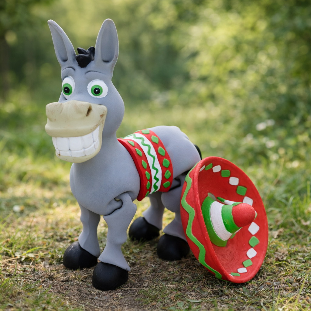 Oslík - Kreativní 3D Omalovánka