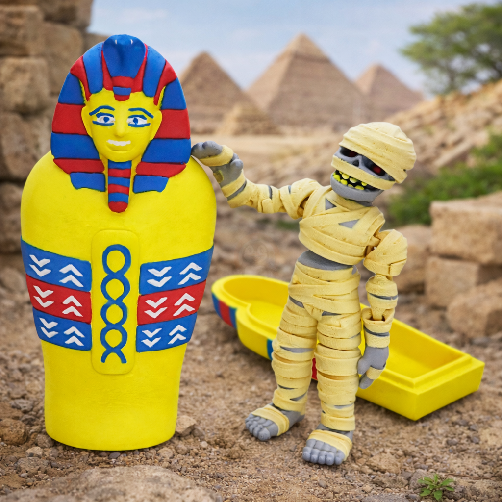 Mumie - Kreativní 3D Omalovánka