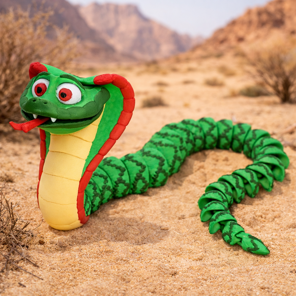 Kobra - Kreativní 3D Omalovánka