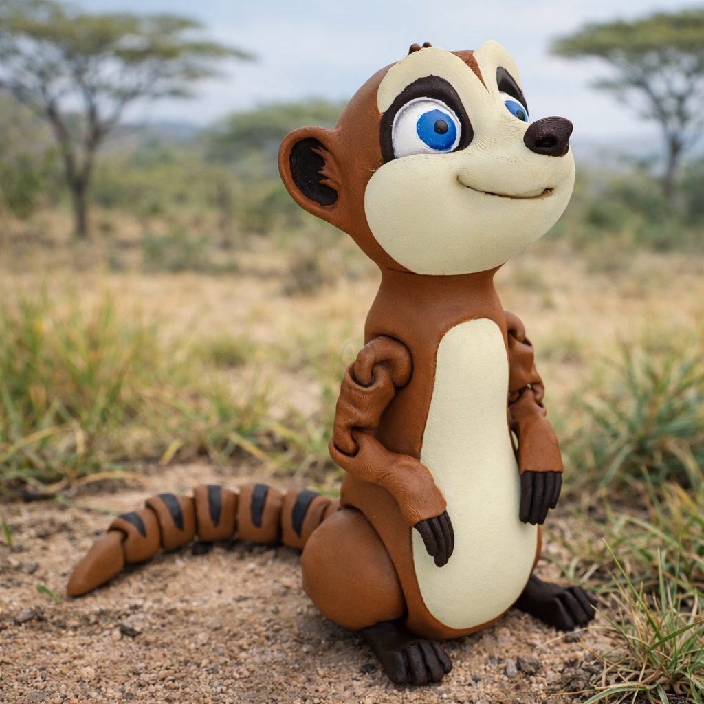 Surikata - Kreativní 3D Omalovánka