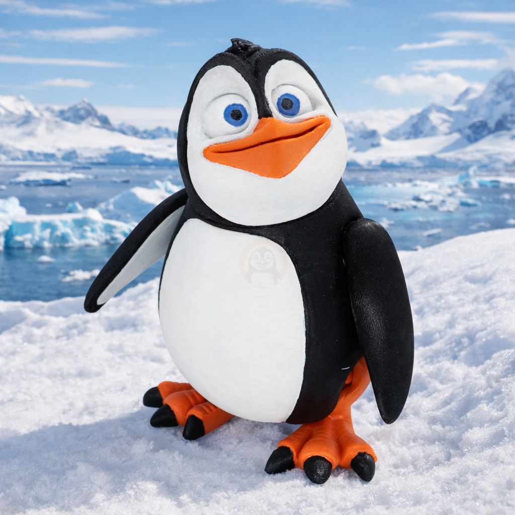 Tučňák - Kreativní 3D Omalovánka