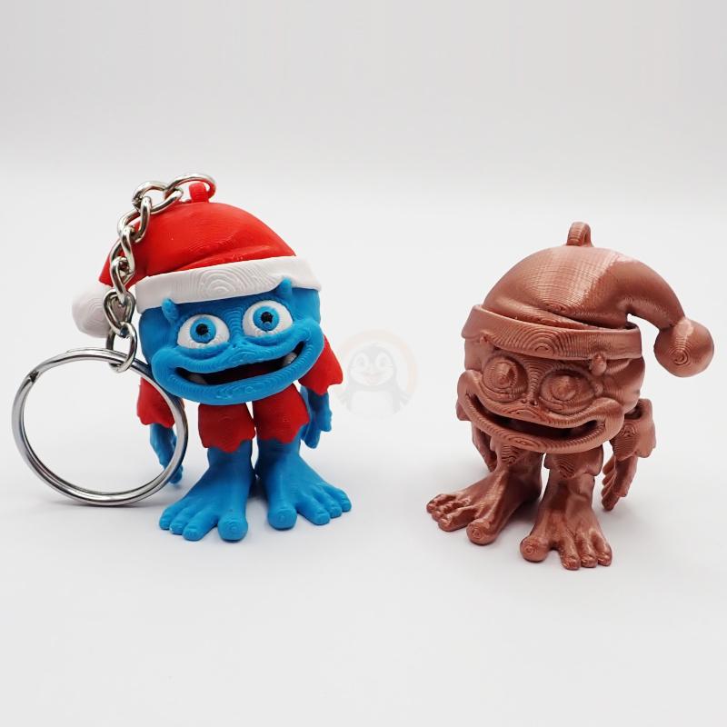 Přívěsek na klíče Baby Yeti Vánoční