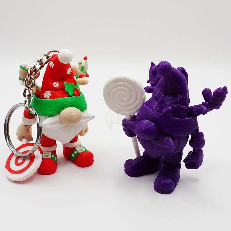 Přívěsek na klíče Vánoční skřítek muž