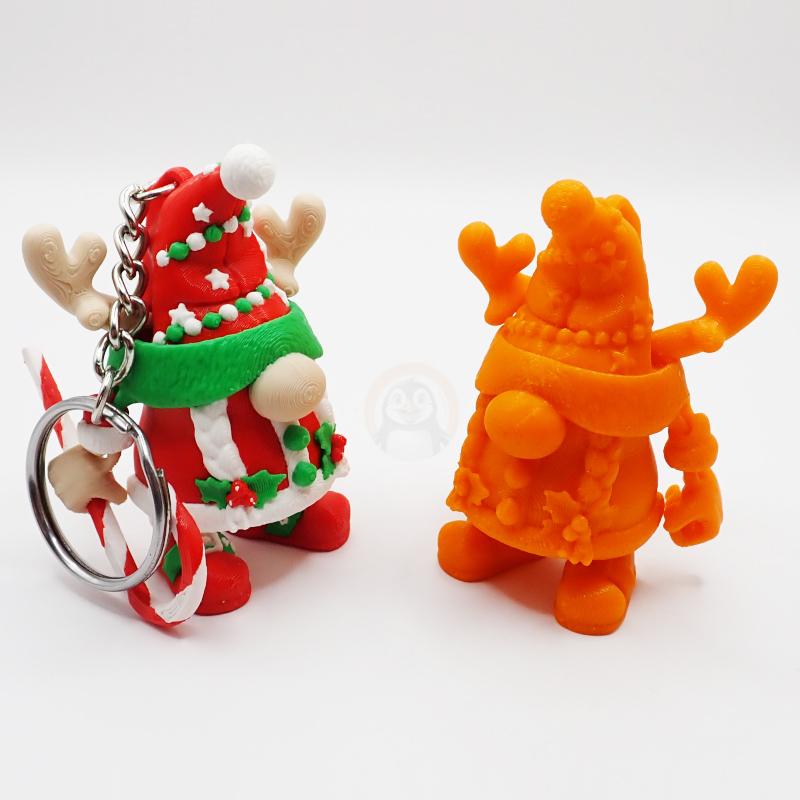 Přívěsek na klíče Vánoční skřítek žena