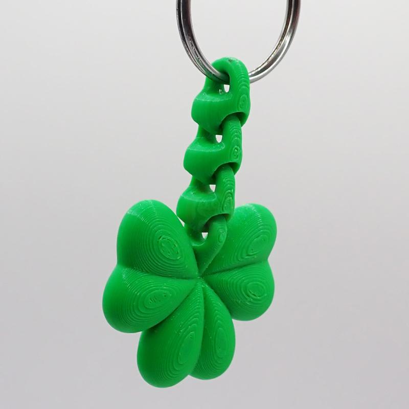 Přívěsek na klíče Čtyřlístek