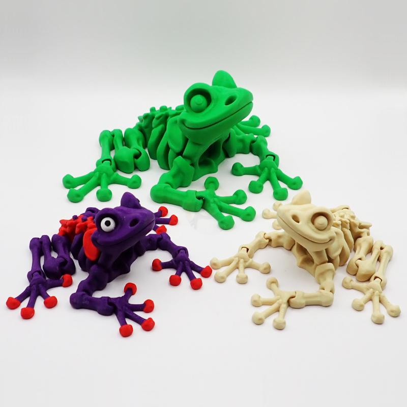 Žabí kostlivec s očima